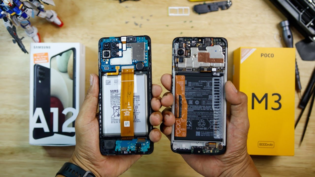 BONGKAR POCO M3 VS SAMSUNG A12