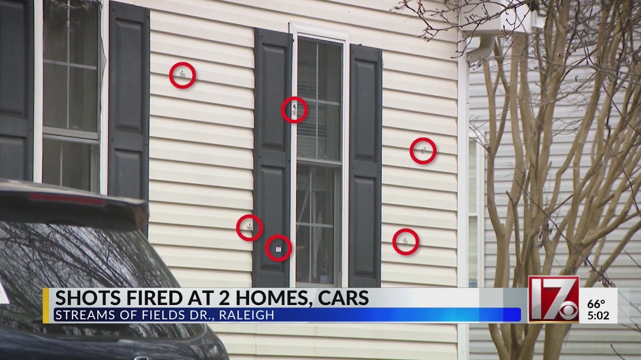 Shots fired at homes, cars in Raleigh