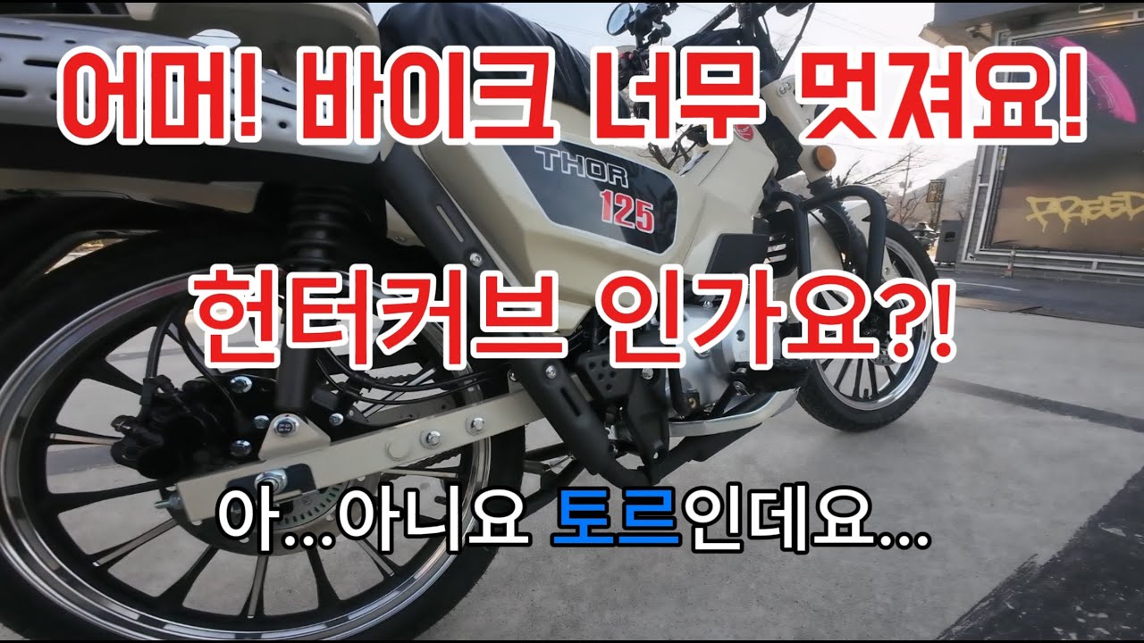 헌터커브와 판박이인 토르 125 바이크에 대해 알아보자!