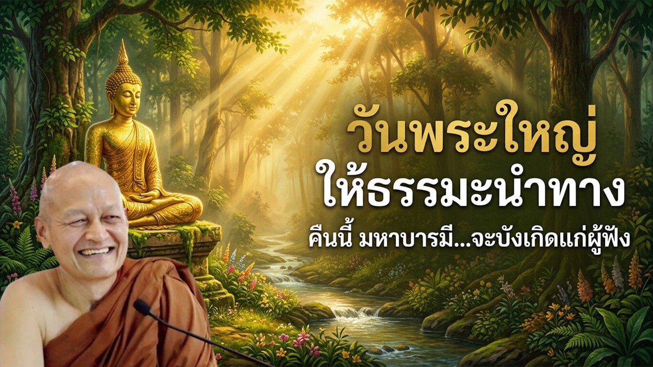วันมาฆบูชา ฟังธรรมะก่อนนอน คืนนี้ วันพระใหญ่...บุญส่งผลแรงที่สุดในรอบปี#ล้างกรรม #ธรรมะก่อนนอน#ใจสงบ