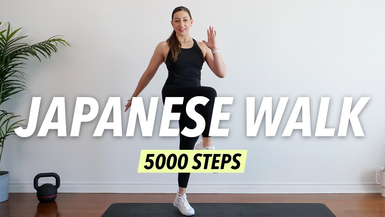 Japanese Walking Cardio Workout – 5000 Steps in 30 Min for Fat Burn (No Repeat)