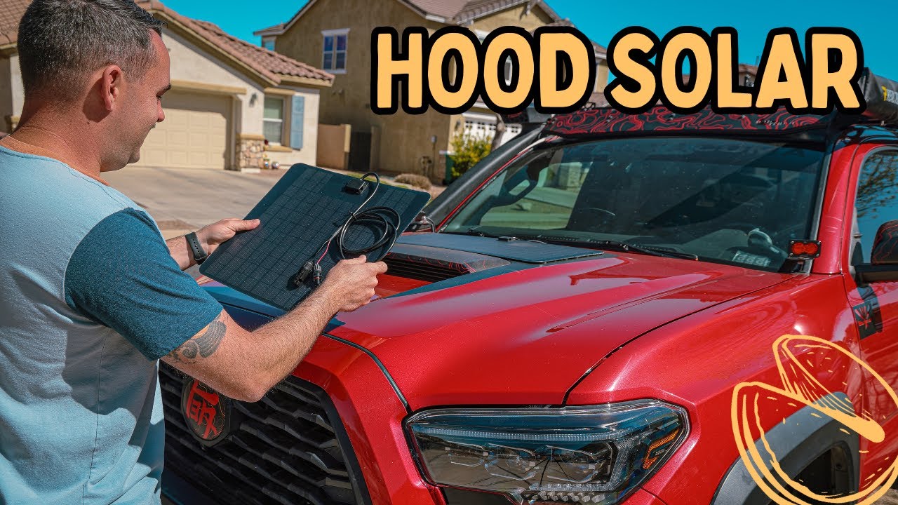 Adding solar to the hood of my truck with LensunSolar