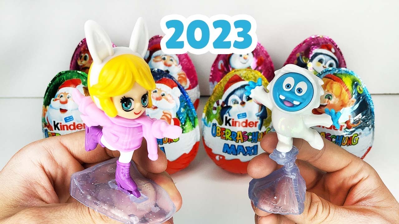 Новогодние Киндер Сюрприз Maxi 2023 Выпуск 2 Йети Kinder Überraschung Maxi Weihnachten 2022