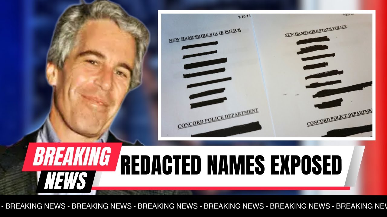 Epstein Files Redacted REVEALS 7 Major Celebrity Names