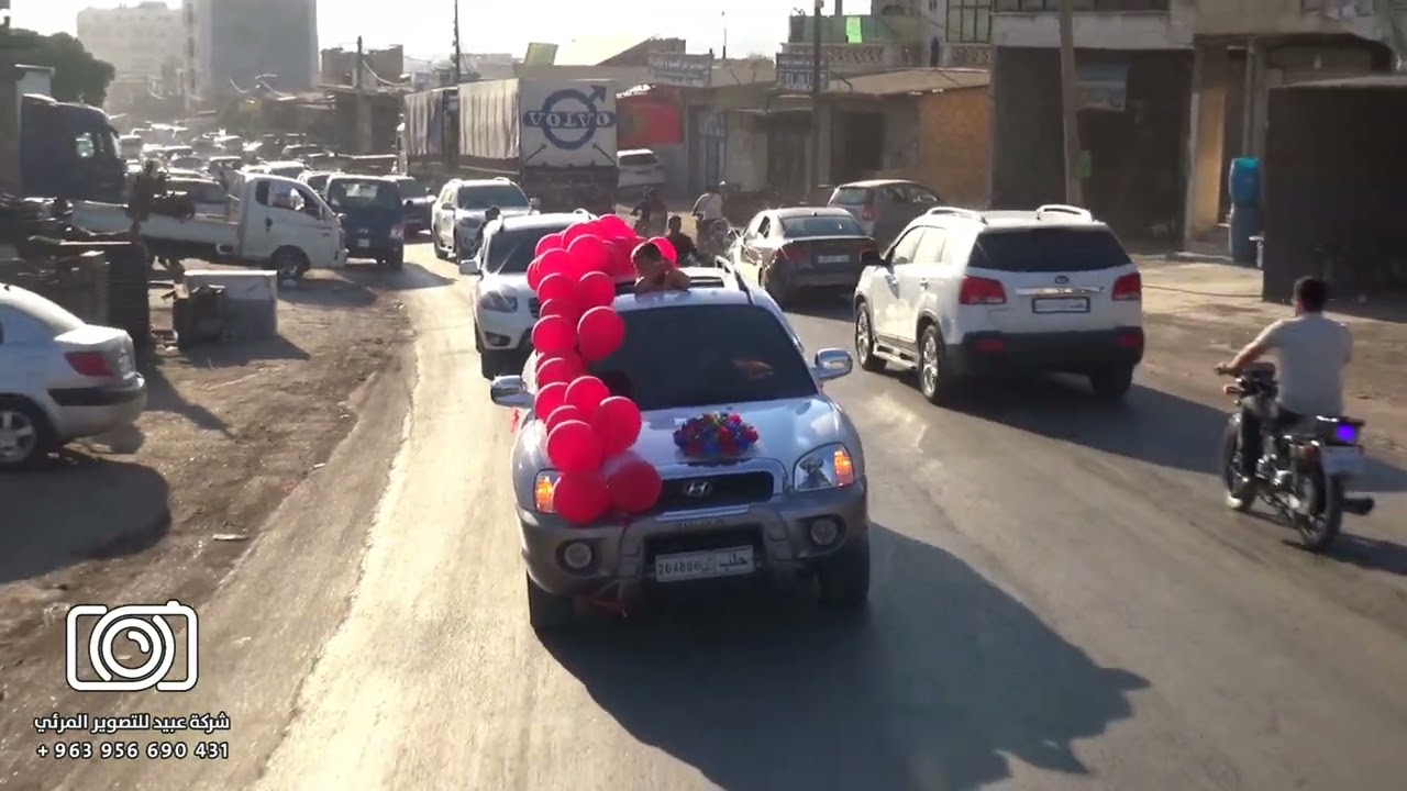 زفة العريس الغالي عزالدين حسام حسين تل الكرامة تصوير شركة عبيد للتصوير والحفلات محمد حسين عبيد
