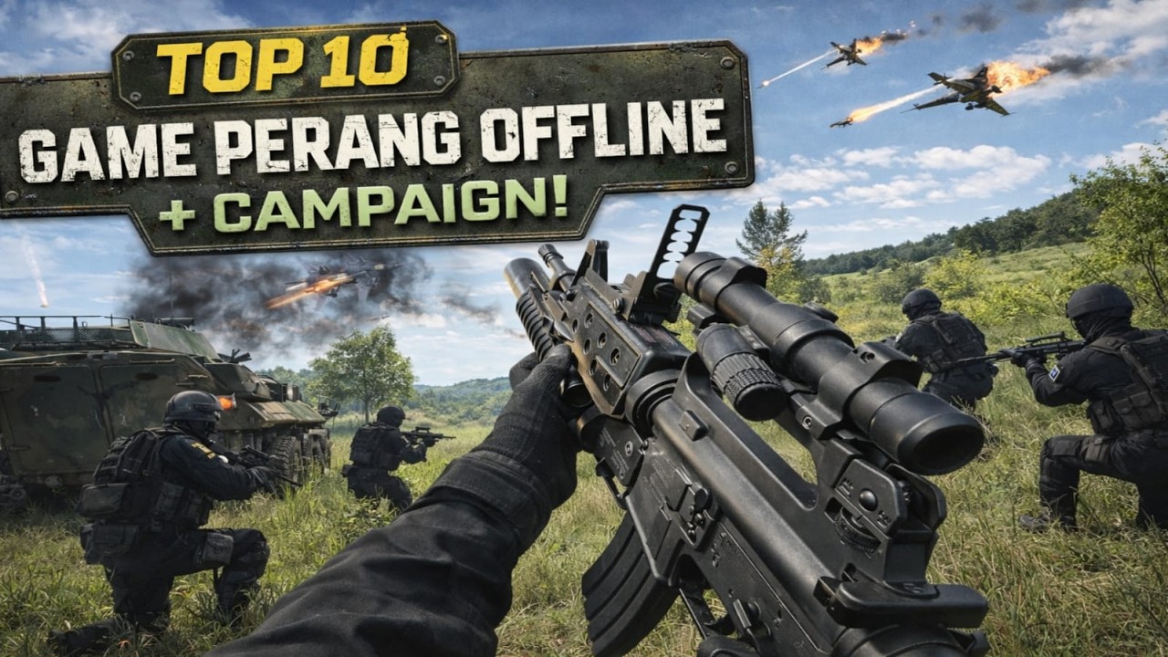 OFFLINE ‼️SPECIAL MODE STORY YA 😁10 Game Perang Android Offline 2026
