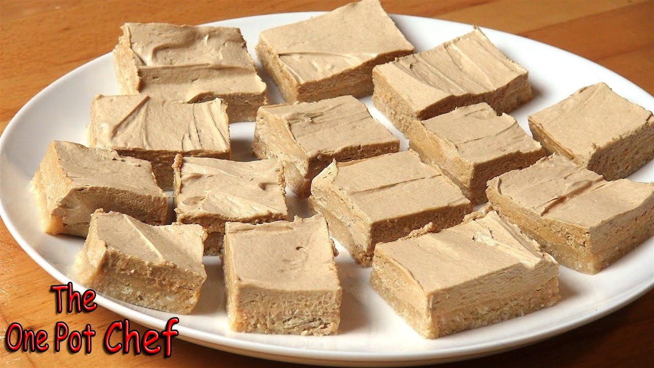 No Bake Coffee Dessert Slice | One Pot Chef