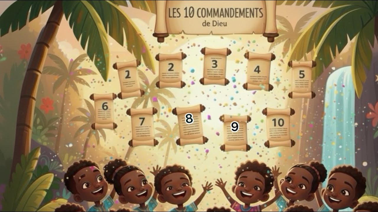 🌈💃Les 10 Commandements de Dieu 📜en Chanson🥳❤️