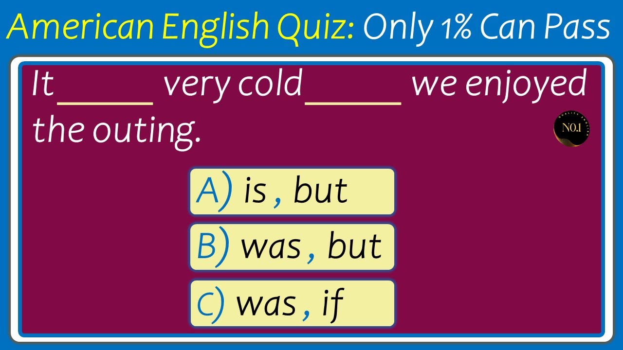 American English Quiz: Only 1% Can Pass | No.1 Quality English