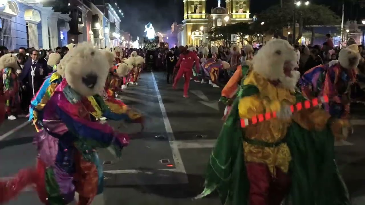 DANZA DE DIABLOS DON JOSE ,PROCESION 2025 PERÍMETRO DE PLAZA DE ARMAS DE TRUJILLO