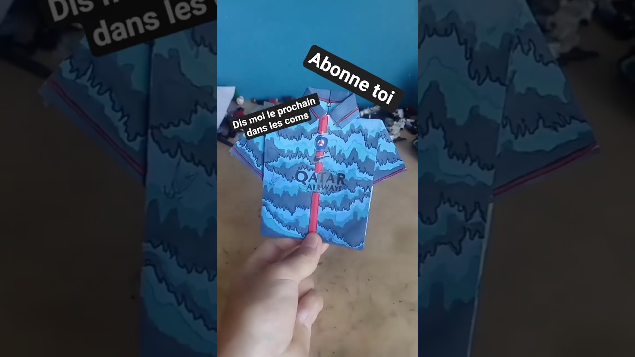 maillot en papier PSG #art