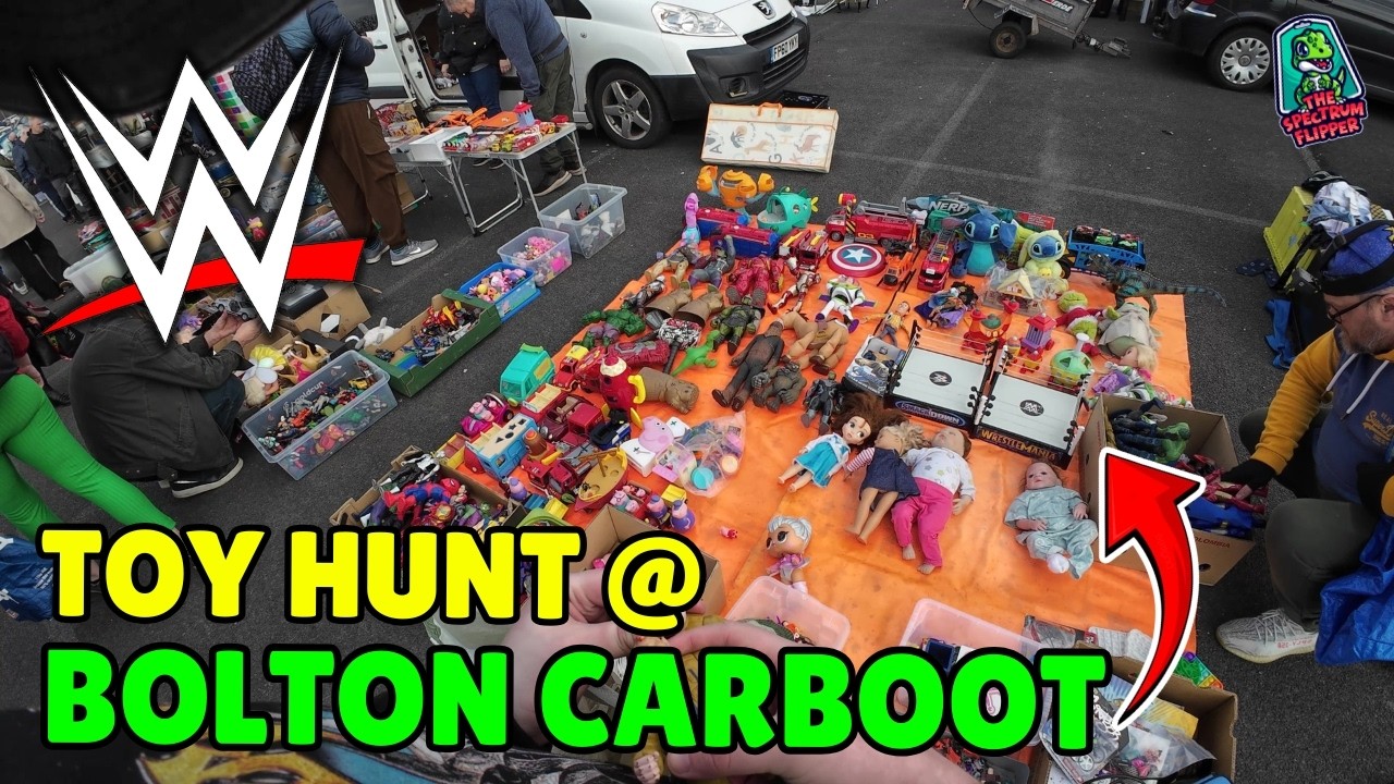 Epic Toy Treasure Hunt at Bolton's Midweek Car Boot Sale with ‪@The Yorkshire Picker