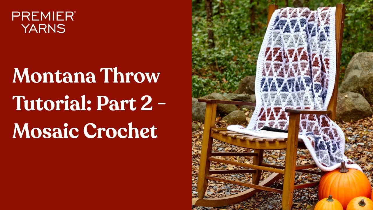 Learn to Crochet Tutorial: Montana Throw Part 2, Mosaic Crochet