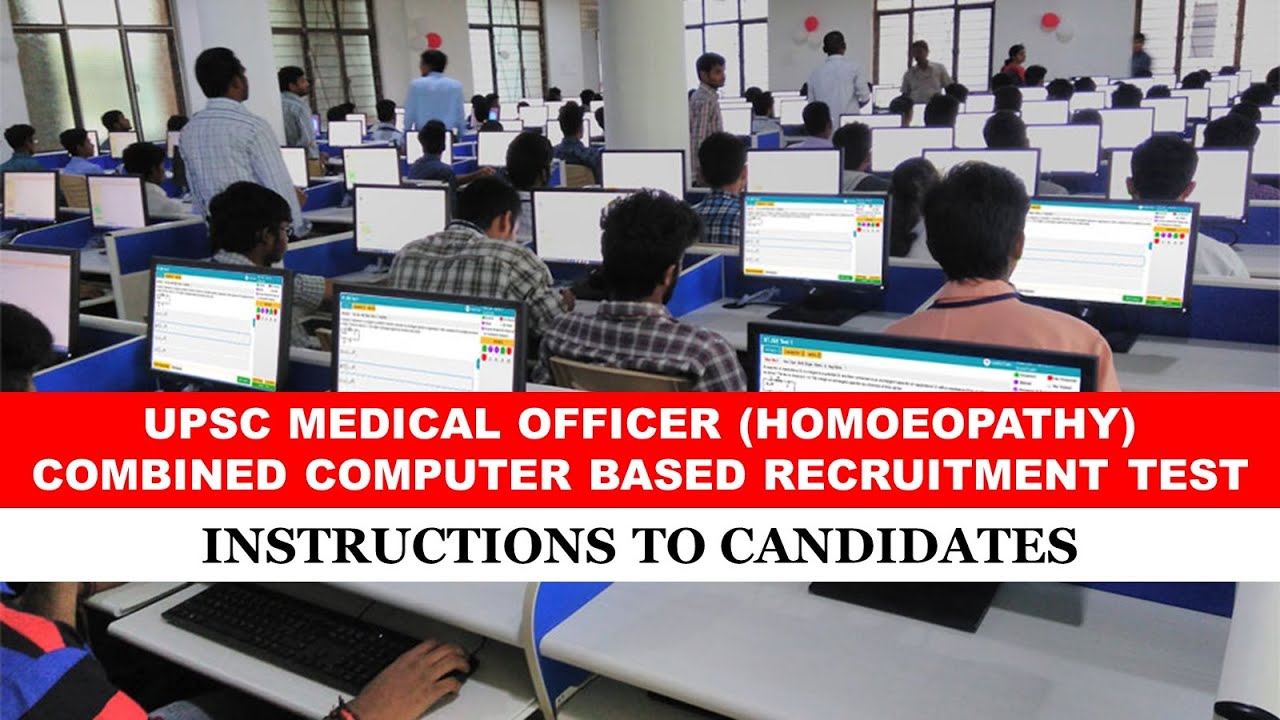 UPSC HOMOEOPATHY Exam 2020 | Instructions to Candidates