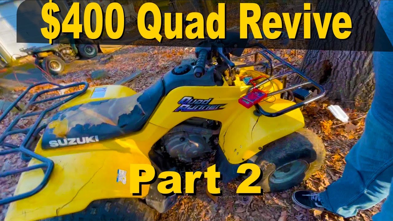 We Bought The Cheapest ATV On Marketplace!!! Part 2 Will it start  $400 Suzuki Quad Runner lt160
