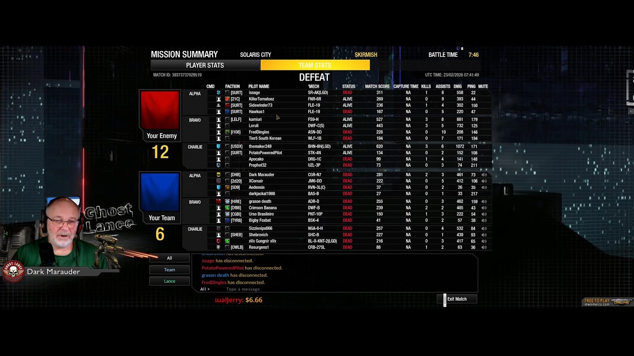 Dark Marauder & Ghost Lance - Live - Killing Mechs, Yours & Mine!