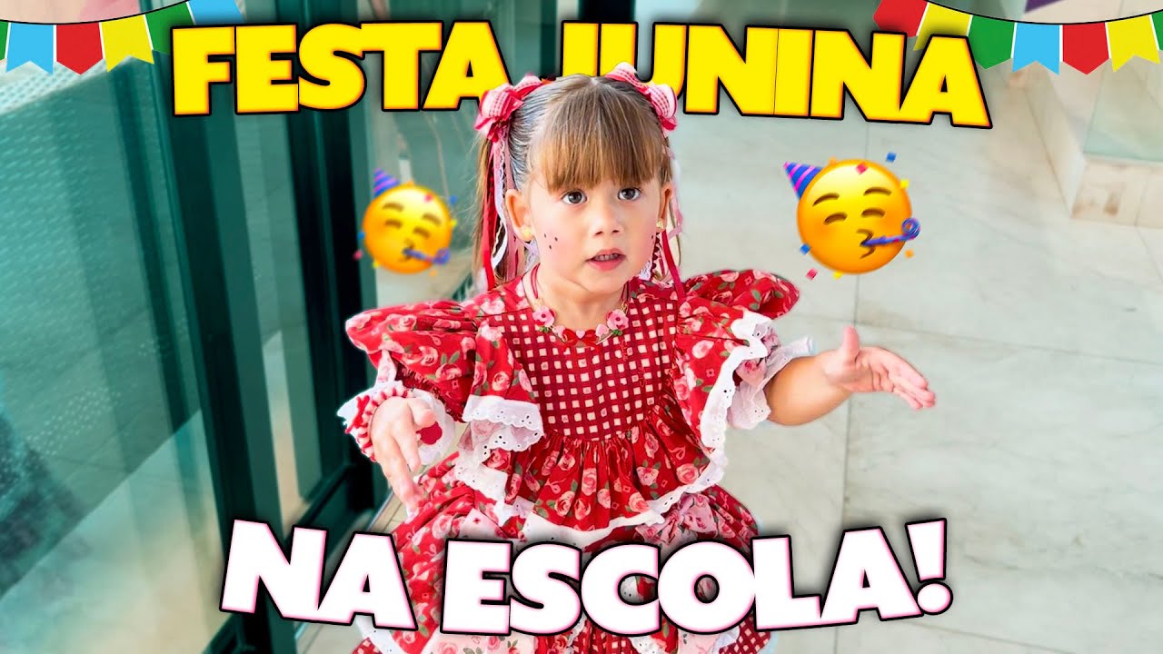 A MARIA ALICE DANÇOU NA FESTA JUNINA DA ESCOLA!!