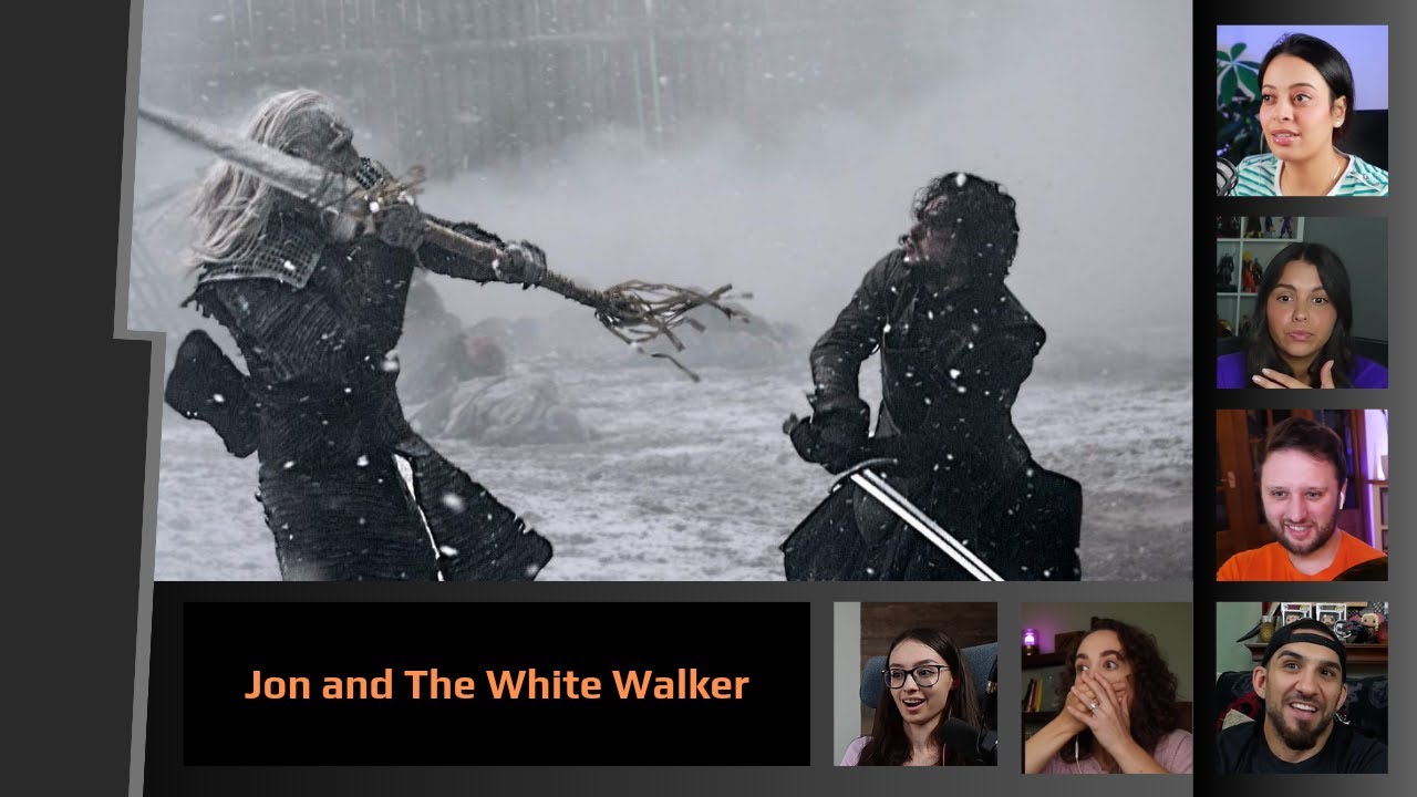 Reactors Reaction to Jon Snow and the White Walker | Game of Thrones 5x8 
