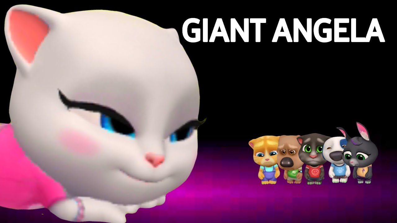 GIANT ANGELA - Why Everybody Hates Angela - My Talking Tom Friends - Talking Tom Gold Run 180925 #1