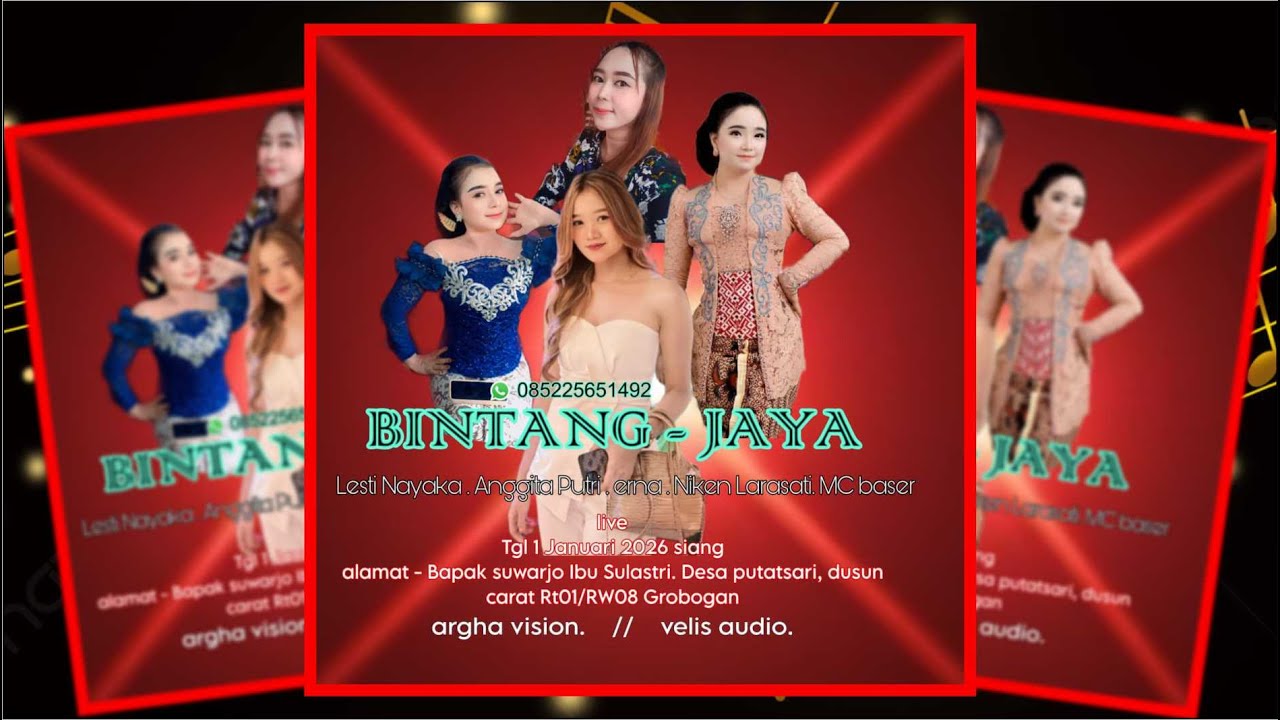 🔴 LIVE ULANG NEW BINTANG JAYA // WEDDING " MEI & VANDI " // VELYS AUDIO // CARAT PUTATASARI 1-1-2026