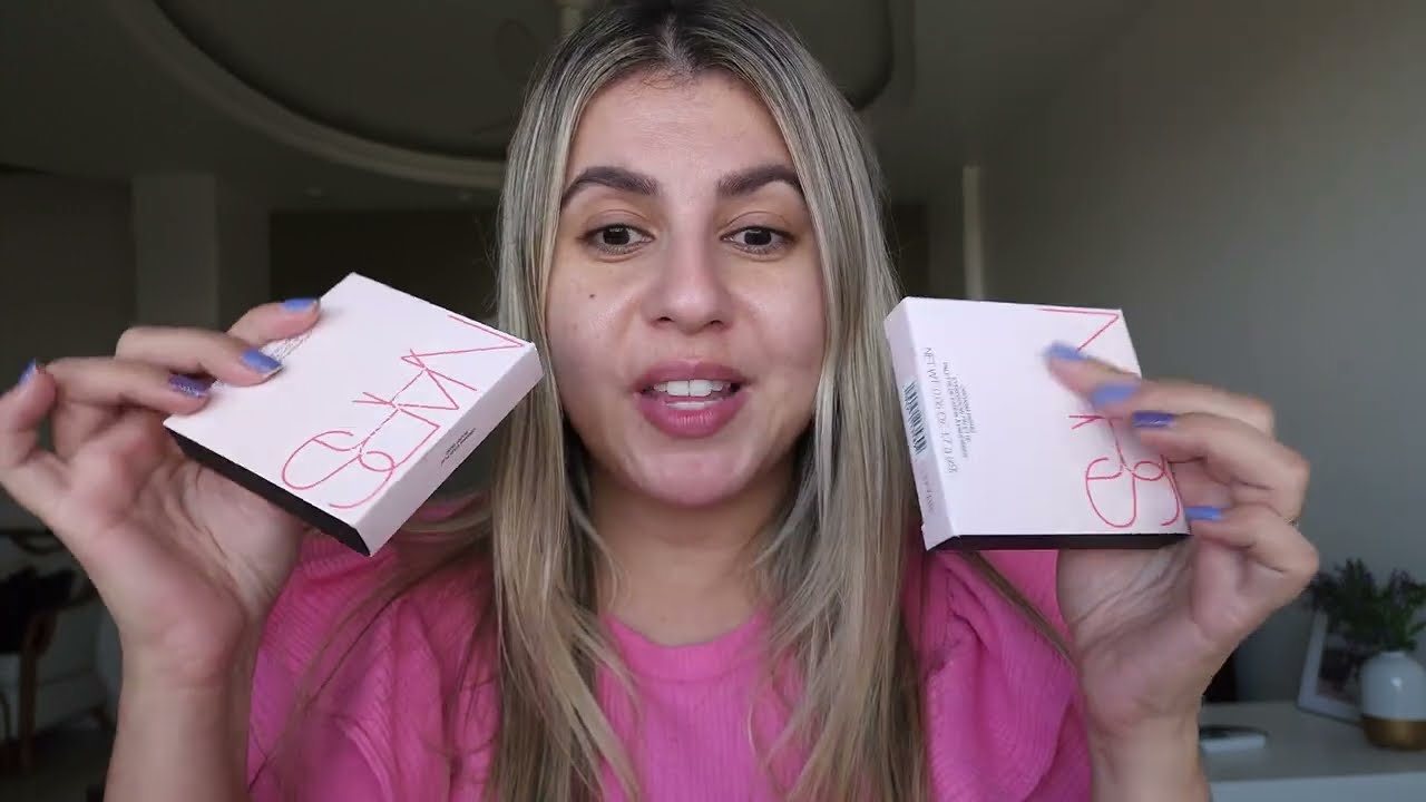 MAQUIAGEM COM LANÇAMENTOS NARS | coleção Orgasm, Nars Skin, batons Powermatte