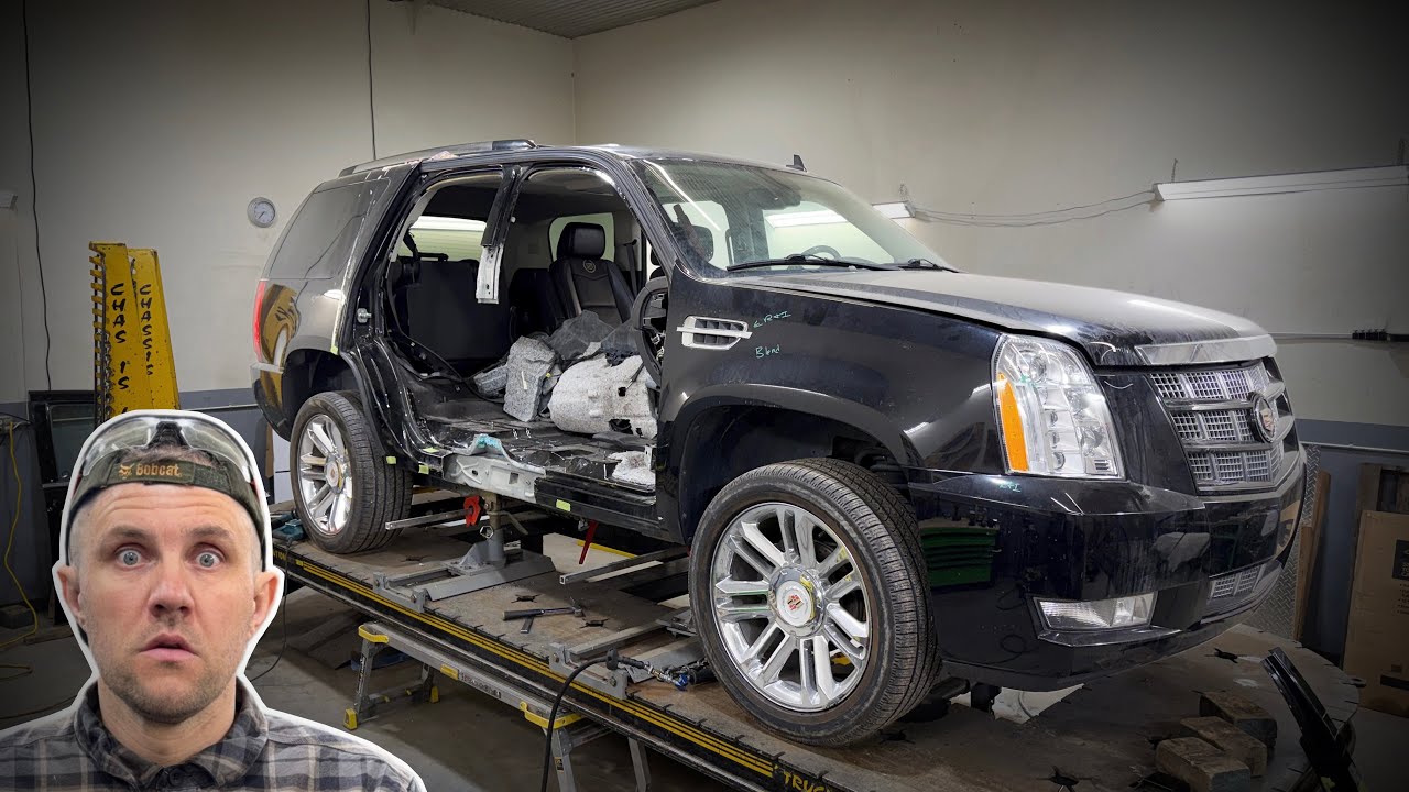 Can This  Cadillac Escalade Be Saved? | Side Hit Repair