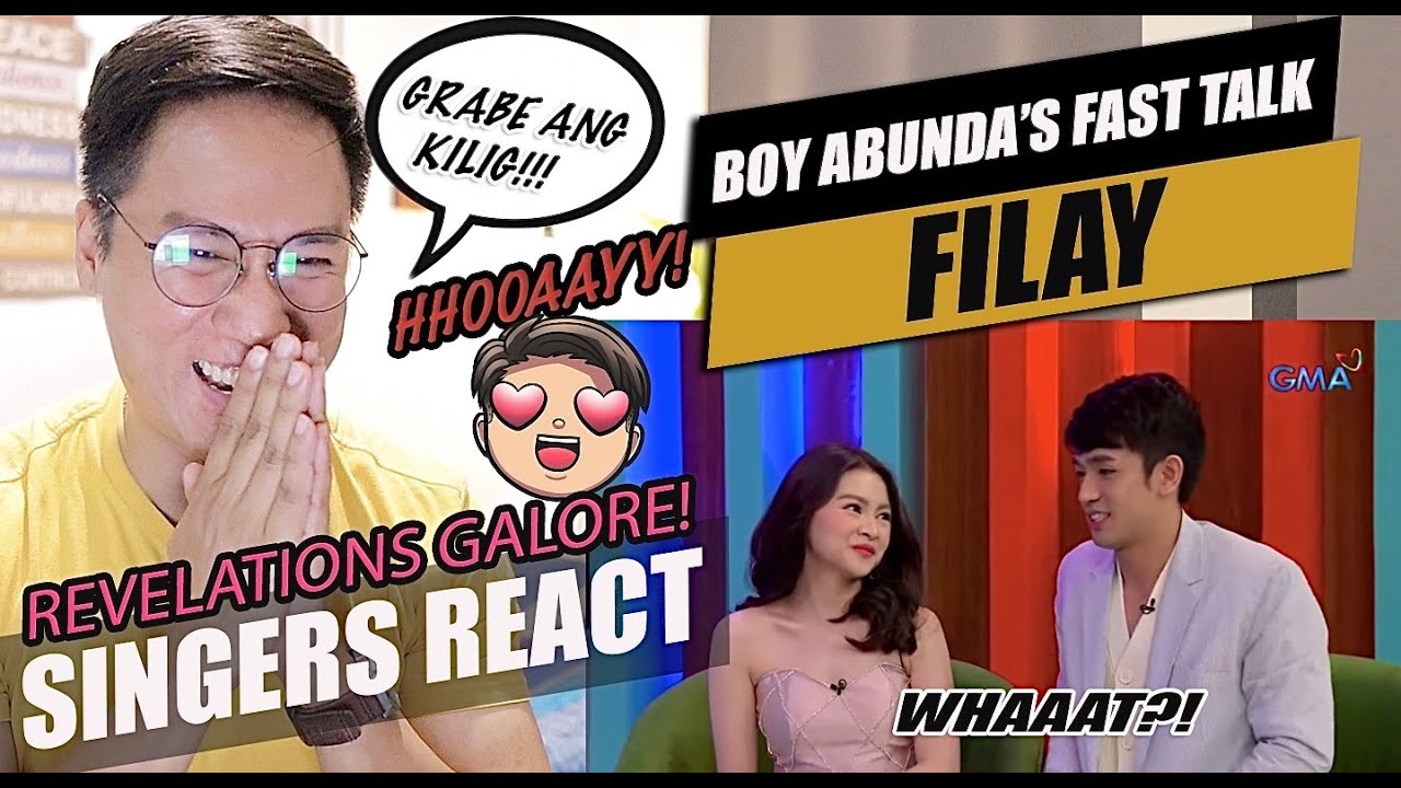 FAST TALK [Tito Boy Abunda] - FILAY [Barbie Forteza & David Licauco] | REACTION