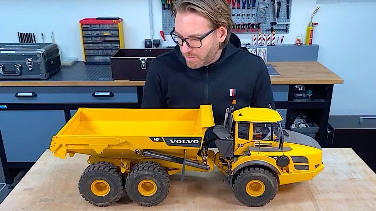 LIVESTREAM AWESOME RC VOLVO A40F DUMP TRUCK made by THS SEIPT