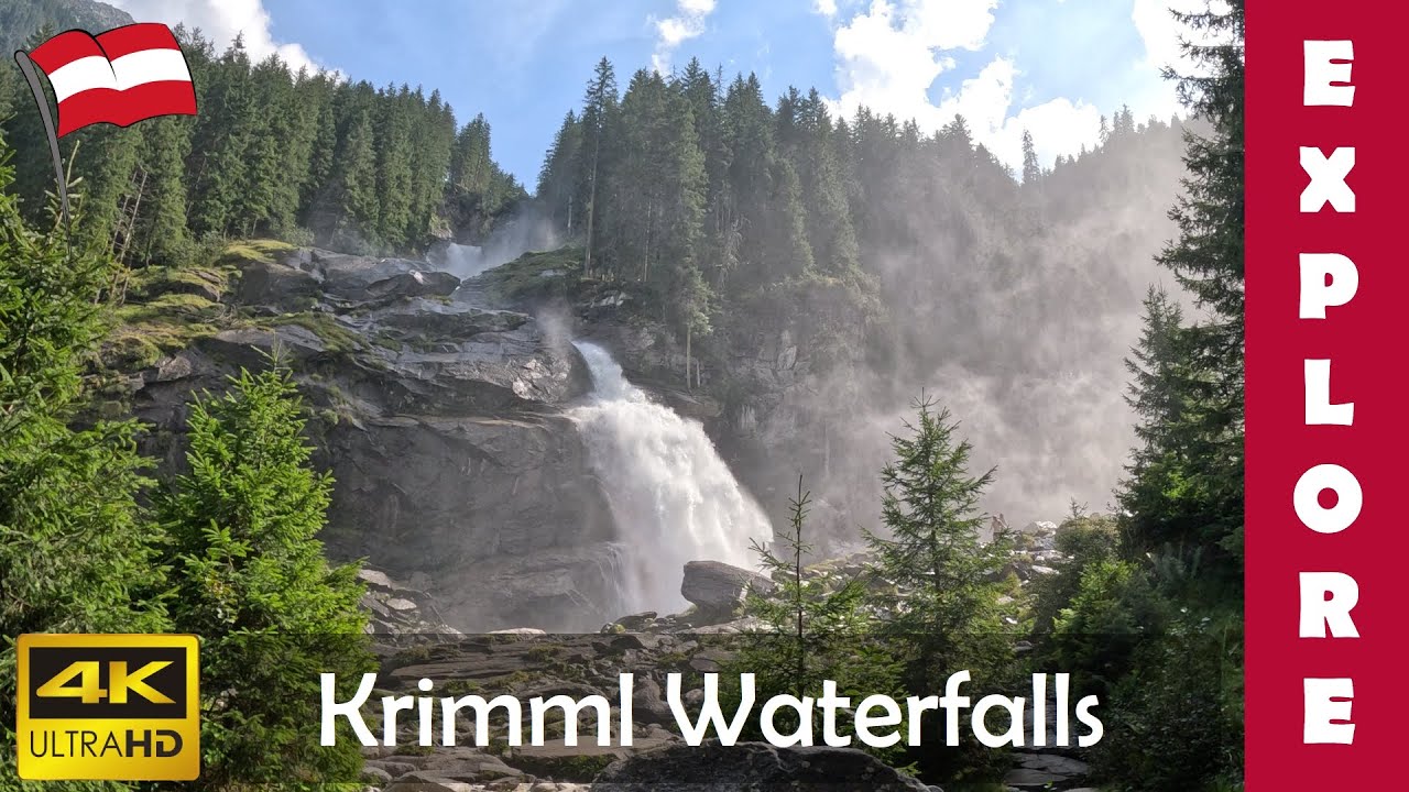 Krimml Waterfalls - the highest falls in Austria | Krimmler Wasserfälle | EXPLORE  in 4K 60fps