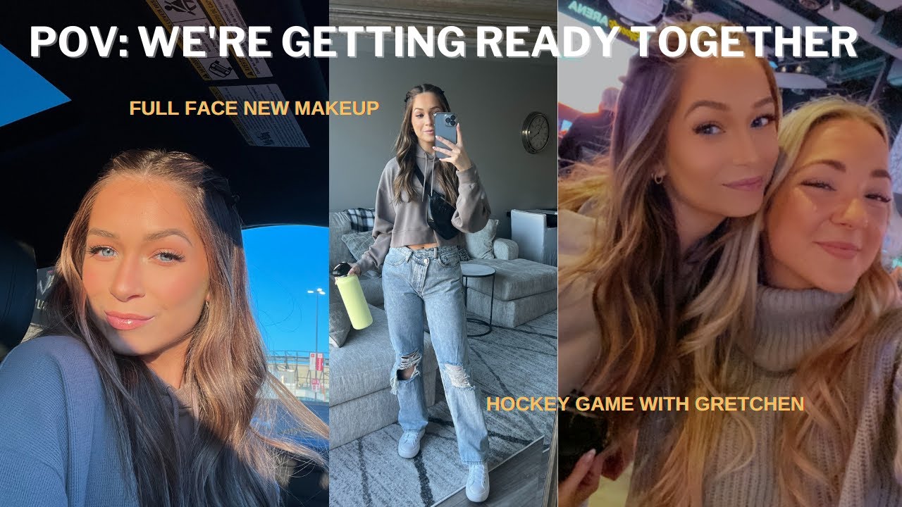 GRWM: full face of new makeup, hair, + outfit!