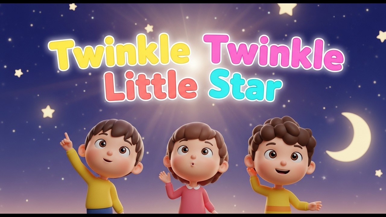 Twinkle Twinkle Little Star 🌙 | Sweet Bedtime Rhyme