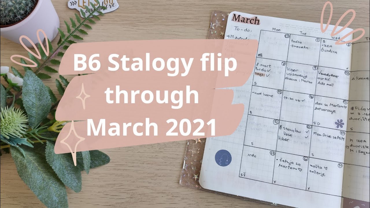 B6 Stalogy flip through | March 2021 in my bullet journal