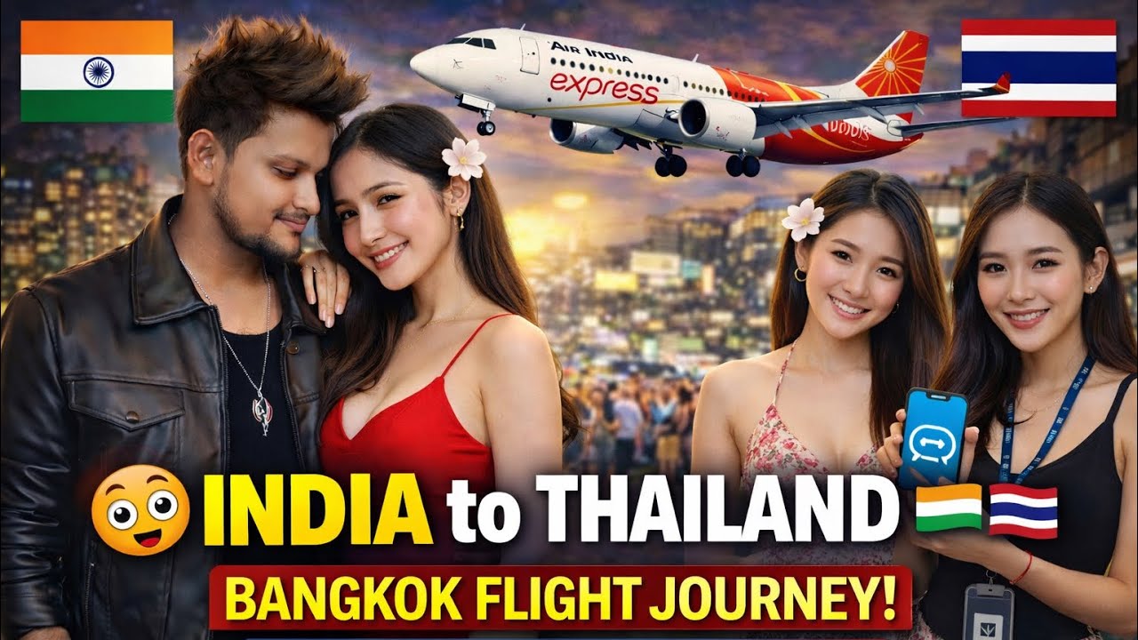 India to Thailand 🇮🇳✈️🇹🇭 | Bangkok Flight Journey | Visa on Arrival + TDAC (Full Process)