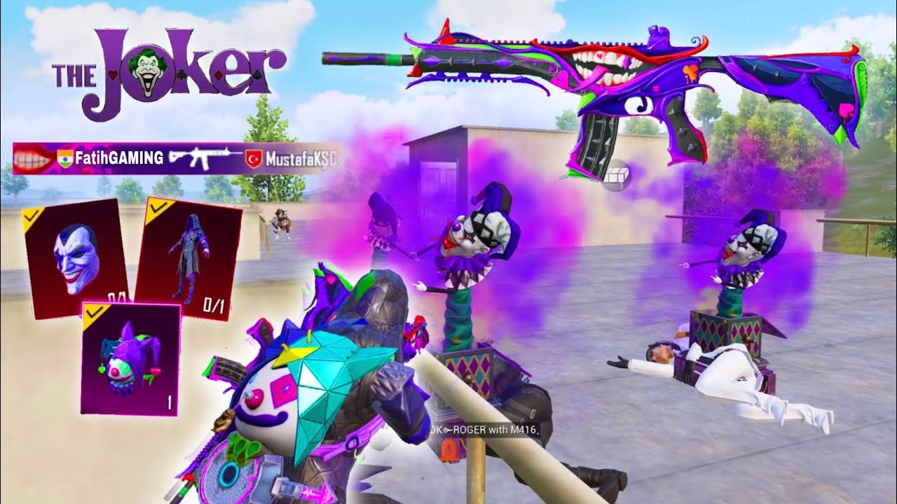 wow!! I PLAYED with FULL JOKER SET & M416😈PUBG Mobile