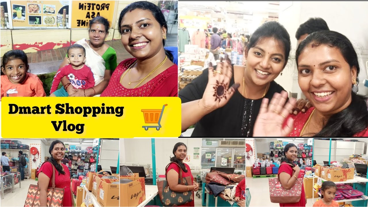 Dmart Shopping Vlog 🛒 Karthika Channel Karthika ❤️ Zouk Handbags at Dmart price 👜 Handbags from 599😱