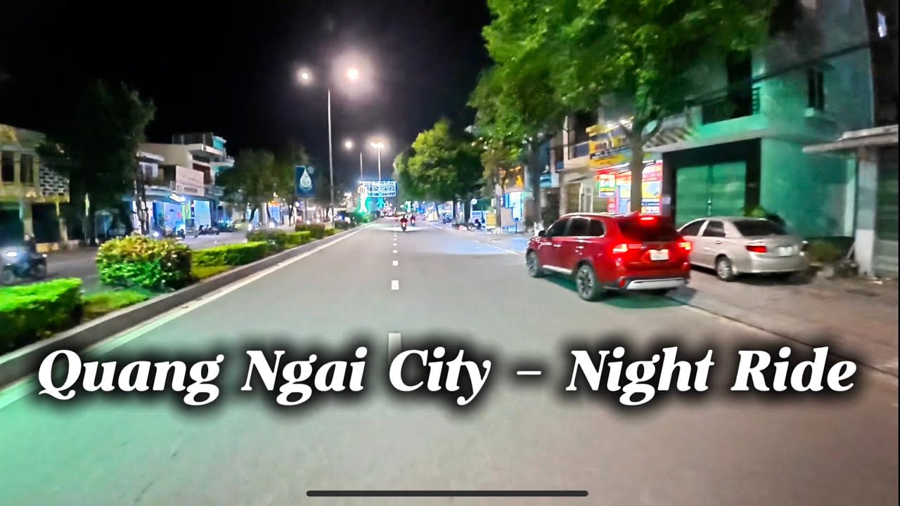 Silent Vietnam Ride – Exploring Quang Ngai City at Night (No Talking)