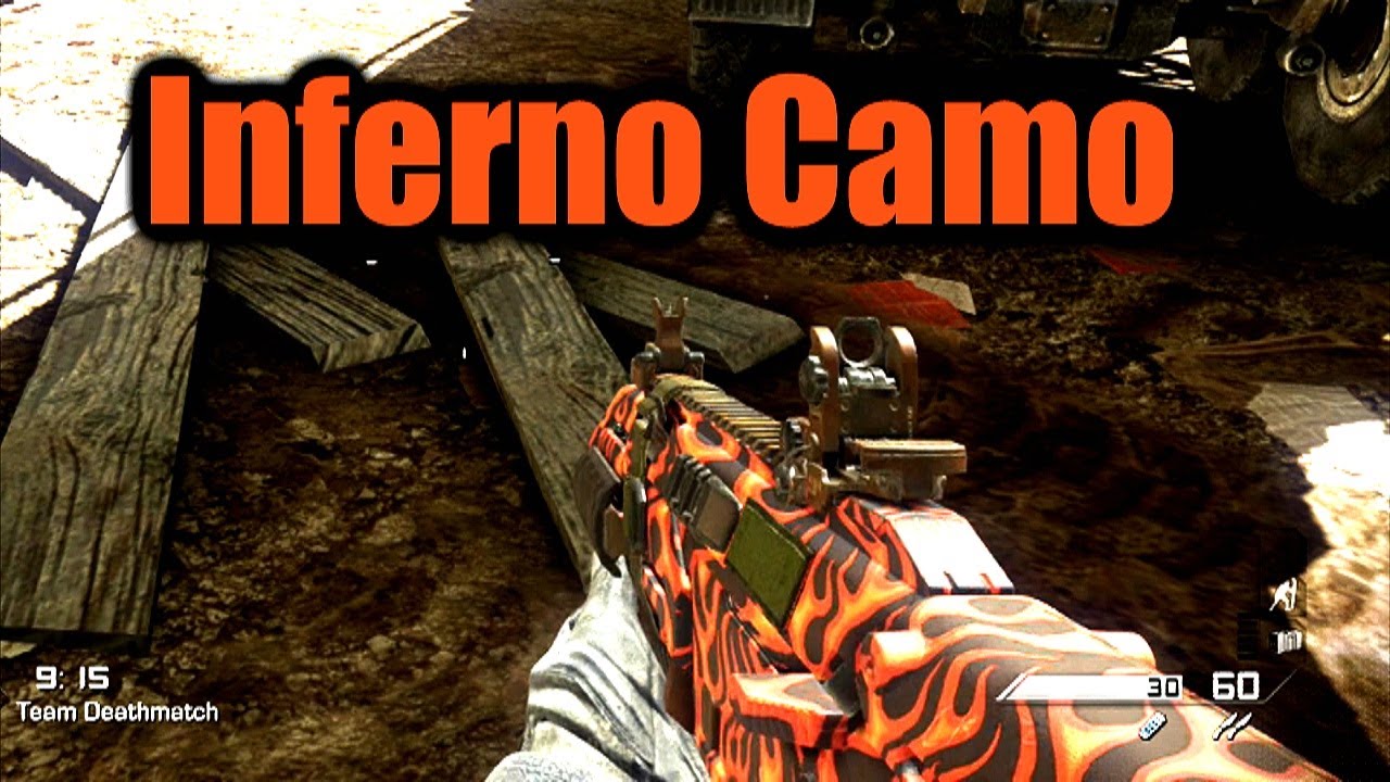 CoD Ghosts INFERNO Camo On ALL Weapons - Every Gun Inferno Camo