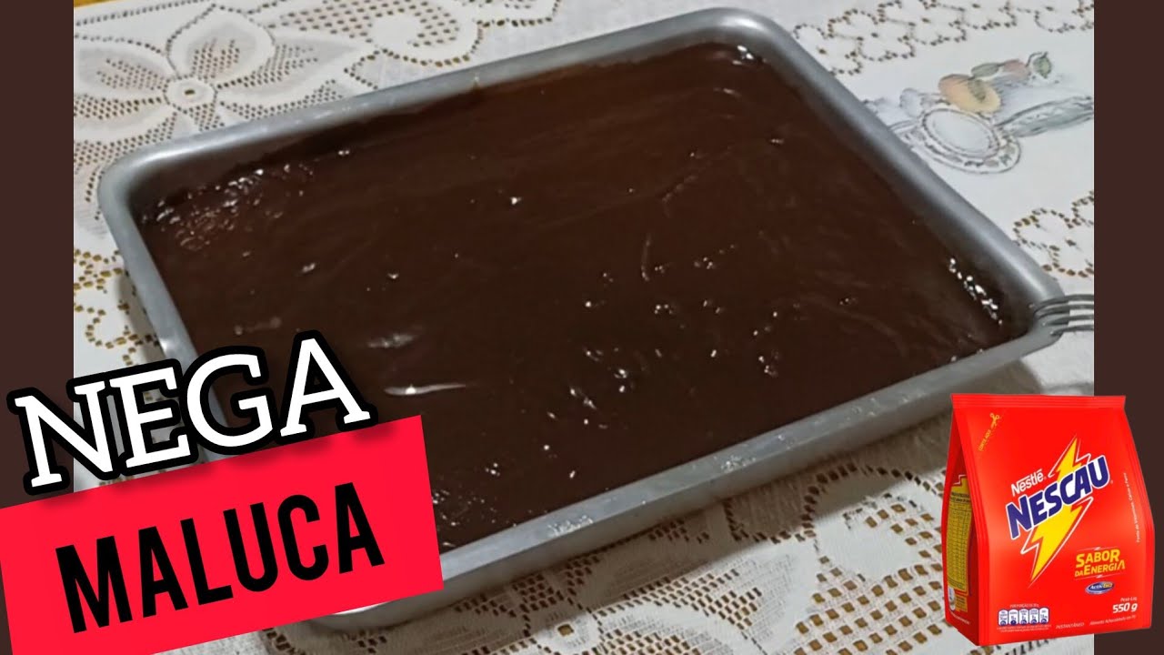 BOLO NEGA MALUCA O MAIS  FÁCIL - SEM BATEDEIRA - SEM LIQUIDIFICADOR ! @josytomaz4872