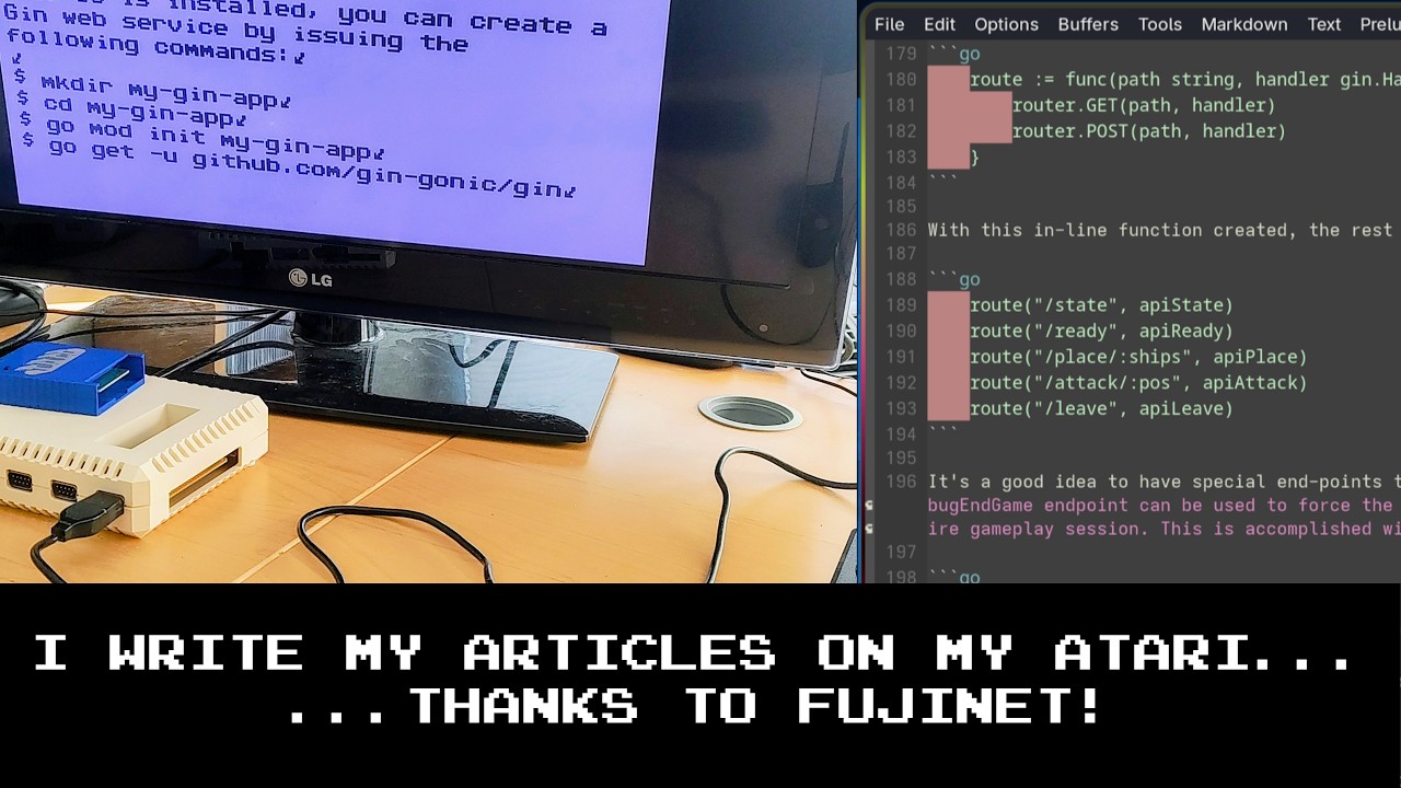 Writing my Compute! Articles on my ATARI, thanks to FujiNet!