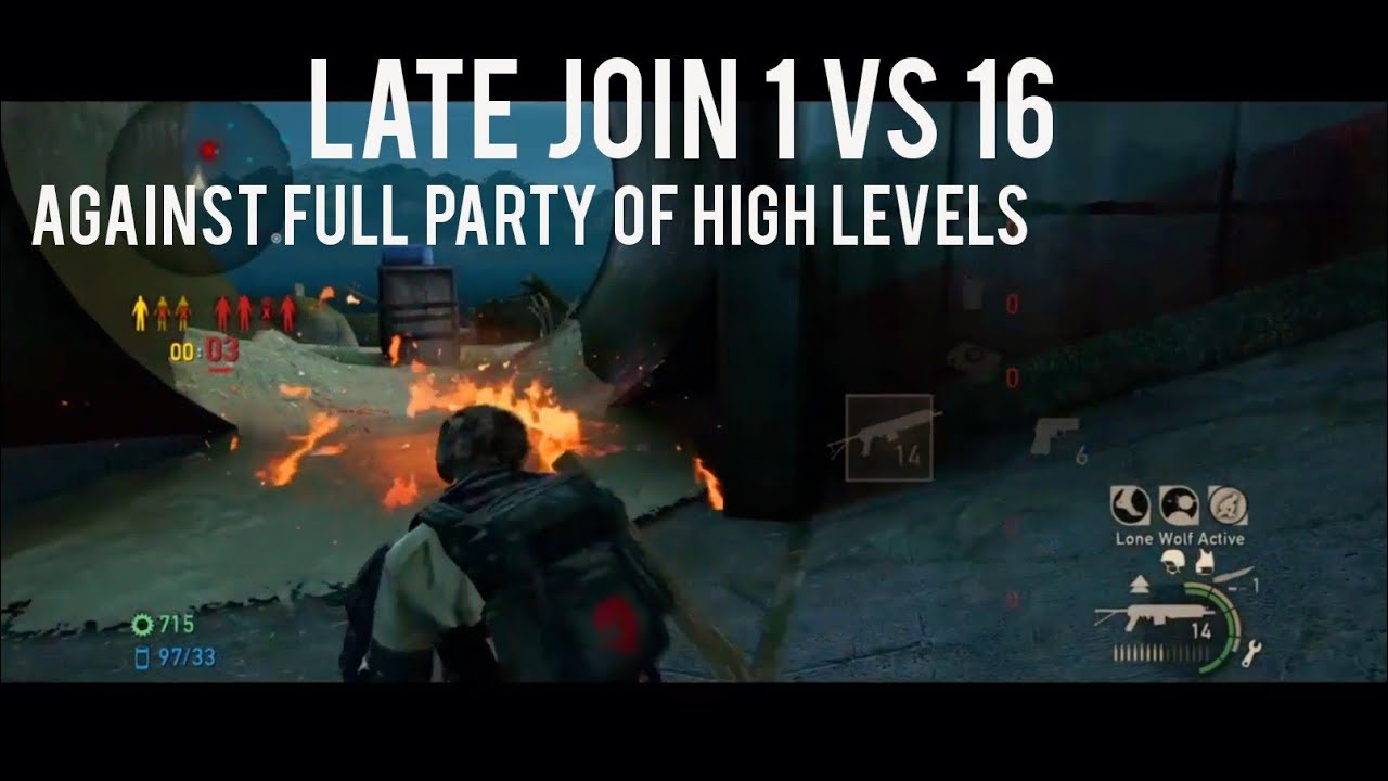 INSANE 1 vs 16 Late Join Comeback against partied up High Levels - The Last of Us Remastered