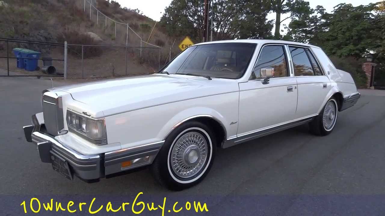1982 Lincoln Continental Givenchy Signature V8 1 OWNER 61,000 Mile Luxury Car For Sale