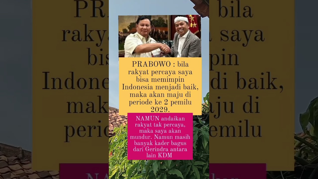 KDM Prabowo #shorts #shor #beritaterkini #update #news #indonesia #berita