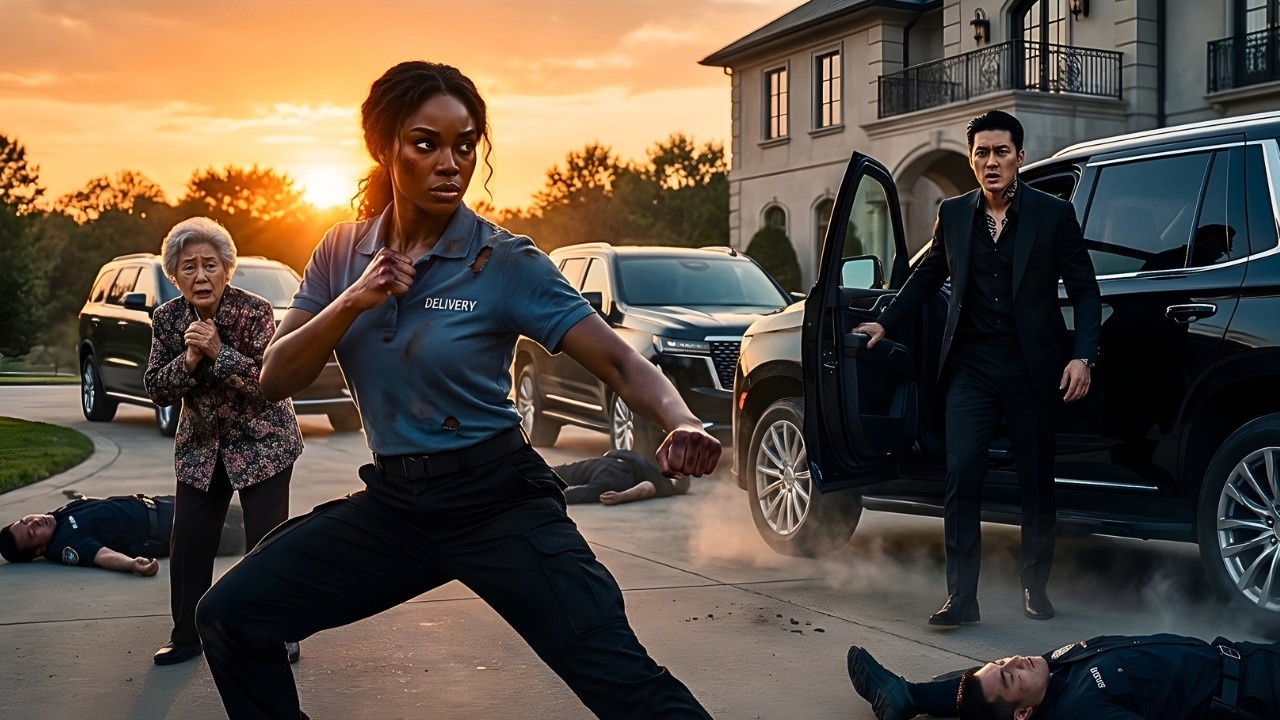 Black Delivery Girl Defeated 3 Men To Save An Old Woman... Not Knowing Her Son Was The Korean Mafia