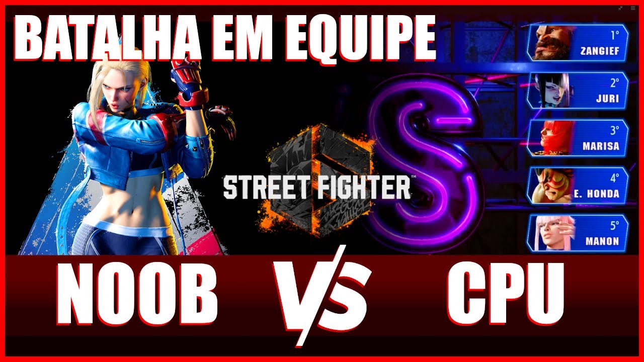 🥊 CAMMY (Noob) vs EQUIPE DE 5 (CPU) 🥊 #SF6
