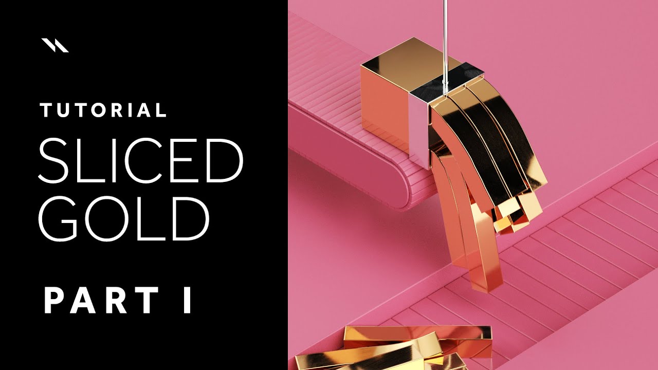 Sliced Gold | Cinema 4D tutorial - Part I