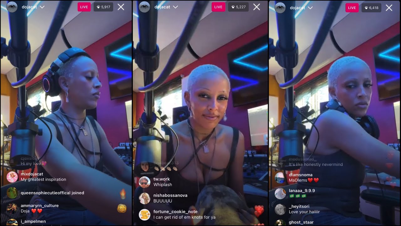 Doja Cat | Working on New Music | Instagram Live (Nov 26, 2022)