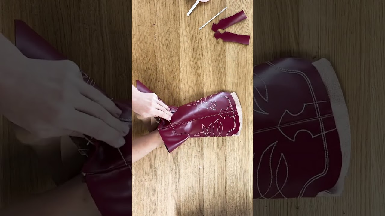 Посмотрите, как я делаю ковбойские сапоги меньше чем за 1 минуту 👀