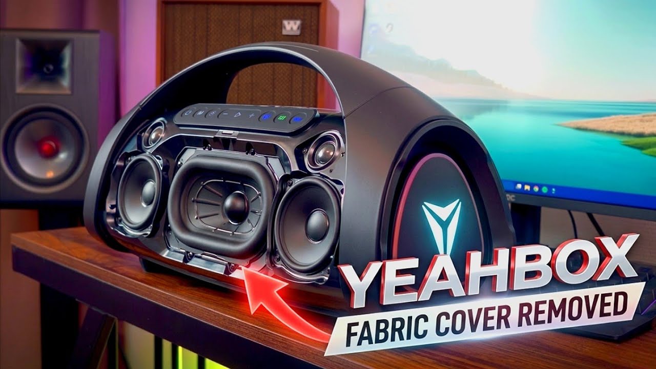 Yeahbox Sonic Boom Max 3 - Fabric Cover Removed Basstest!🔥