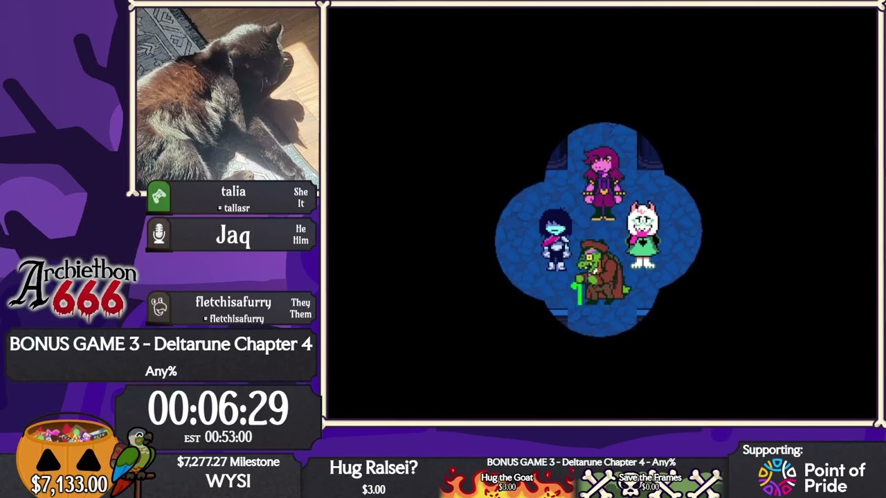 Archiethon 666 || Deltarune Глава 4 — Любой% от talia