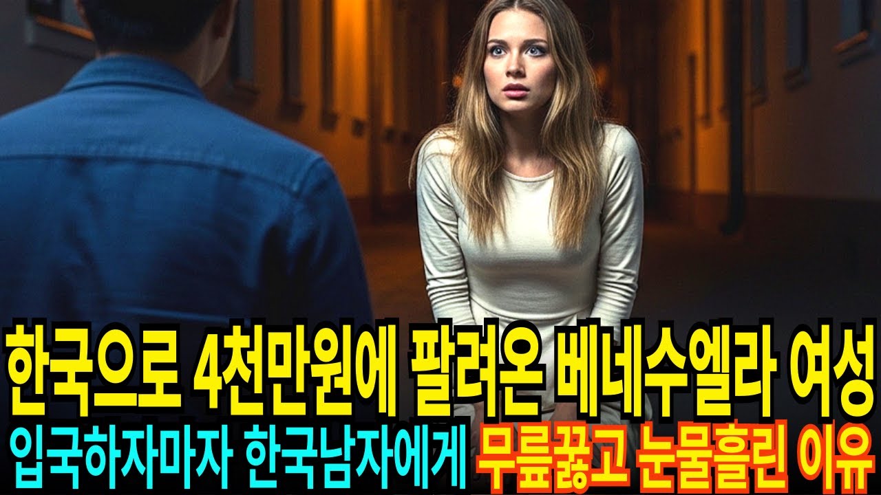 4천만원 받고 한국온 베네수엘라 전화 상담원 26세 여성 한국 남편에게 무릎꿇고 눈물 흘린 진짜 이유 [해외감동사연]